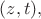 $(z,t),$