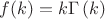 $f(k)=k$\Gamma\left(k\right)