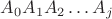 $A_0A_1A_2\ldots A_j$