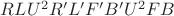 $RL U^2 R'L'F'B' U^2 FB$