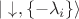 $\vert\downarrow,\{-\lambda_i\}\rangle$