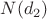 $N(d_2)$