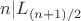 $n|L_{(n+1)/2}$