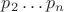 $p_2\ldots p_n$