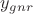 $y_{gnr}$ $y_{gnr}$