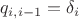 $q_{i,i-1}=\delta_i$