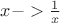 $x->\frac{1}{x}$
