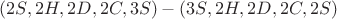 $(2S,2H,2D,2C,3S) - (3S,2H,2D,2C,2S)$