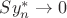$Sy_n^*\rightarrow 0$