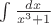 $\int {\frac{{dx}}{{x^3  + 1}}} $