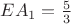 $EA_1 = \frac{5}{3}$