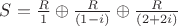 $S=\frac{R}{1}\oplus\frac{R}{(1-i)}\oplus\frac{R}{(2+2i)}$