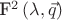 F^{2}\left(\lambda,\vec{q}\right)