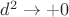 $d^2 \rightarrow +0$