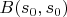$B(s_0, s_0)$