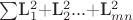 \sum $L_1^2 + $L_2^2 ... + $L_{mn}^2