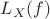 $L_X(f)$ $L_X(f)$