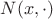 $N(x,\cdot)$