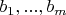 $b_{1},...,b_{m}$