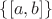 $\{[a,b]\}$