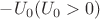 $-U_0(U_0>0)$ $-U_0(U_0>0)$