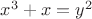 $x^3+x=y^2$