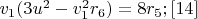 $v_1(3u^2-v_1^2r_6)=8r_5;\eqno[14]$