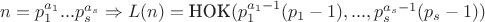 $n=p_1^{a_1}...p_s^{a_s} \Rightarrow L(n) = \text{НОК} (p_1^{a_1-1}(p_1-1),...,p_s^{a_s-1}(p_s-1))$