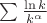 $\sum \frac{\ln k}{k^\alpha}$