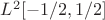 $L^2[-1/2,1/2]$