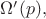 $\Omega'(p),$