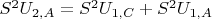 $S^2U_{2,A}=S^2U_{1,C}+S^2U_{1,A}$