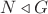 $N\triangleleft G$