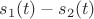 $s_1(t)-s_2(t)$
