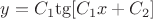 $\[y = {C_1}{\mathop{\rm tg}\nolimits} [{C_1}x + {C_2}]\]$