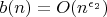 $b(n)=O(n^{\epsilon_2})$