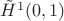 $\tilde H^1(0,1)$