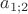 $a_{1;2}$