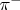 $\pi^{-}$