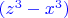 ${\color{blue}{(z^3-x^3)}}$