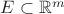 $E\subset \mathbb R^m$ $E\subset \mathbb R^m$