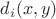 $d_i(x,y)$