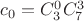 $c_0=C_3^0C_7^3$ $c_0=C_3^0C_7^3$