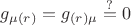 $g_{\mu(r)} = g_{(r)\mu} \overset{?}{=} 0$