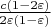 $\frac{c(1 - 2\varepsilon)}{2\varepsilon(1 - \varepsilon)}$