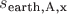 $s_{\text{earth,A,x}}