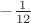 $-\frac 1{12}$