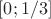 $[0;1/3]$