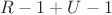 $R-1 + U-1$