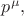 $p^\mu,$